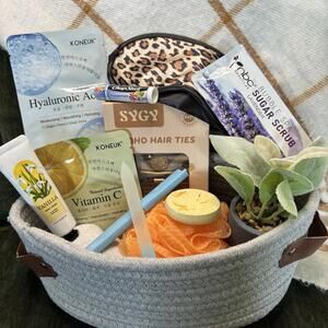 Self Care Spa Gift Basket, Bath and Body Relaxation, Thinking of You Present